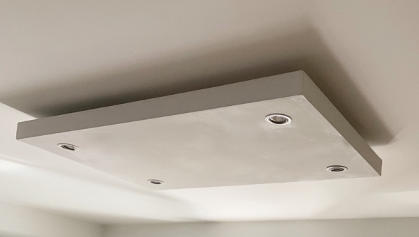 Lampadario in cartongesso: effetto elegante